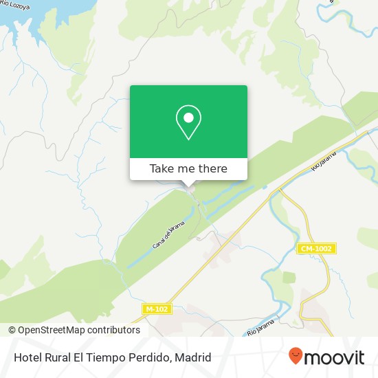 Hotel Rural El Tiempo Perdido map