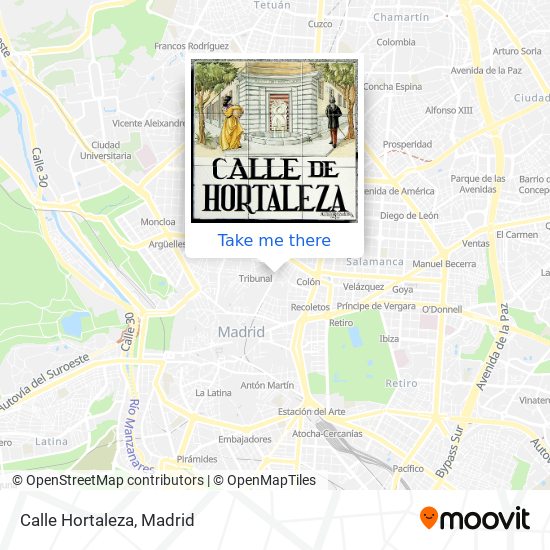 mapa Calle Hortaleza