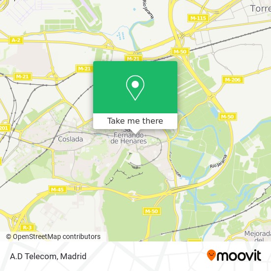 A.D Telecom map
