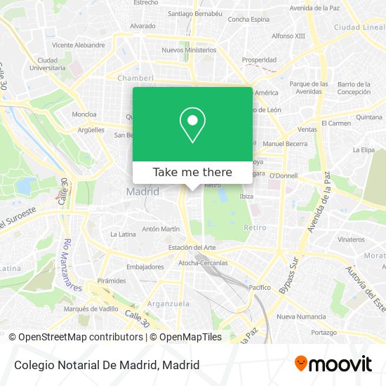 Colegio Notarial De Madrid map