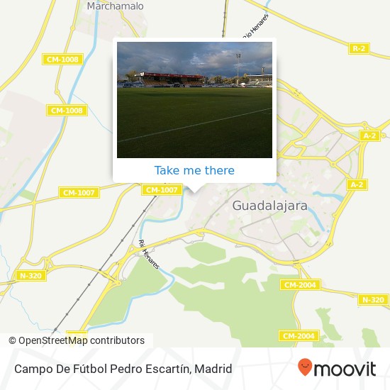 Campo De Fútbol Pedro Escartín map