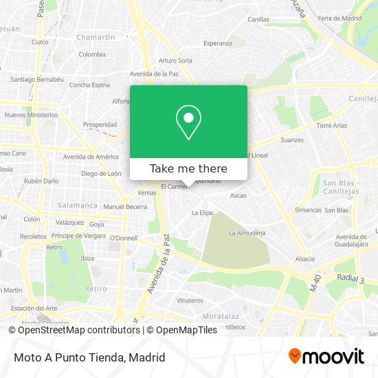 Moto A Punto Tienda map