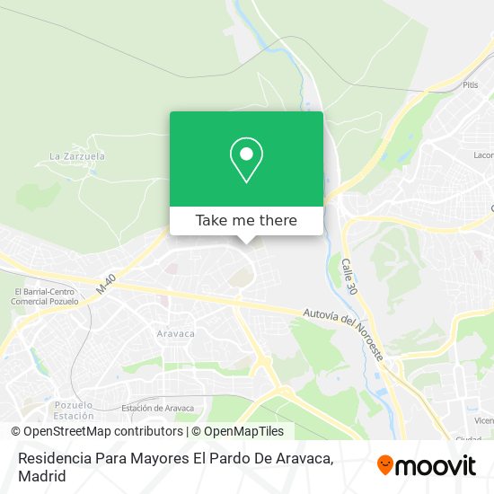 mapa Residencia Para Mayores El Pardo De Aravaca