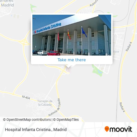 mapa Hospital Infanta Cristina.