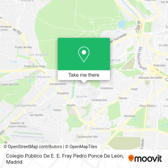 Colegio Público De E. E. Fray Pedro Ponce De León map