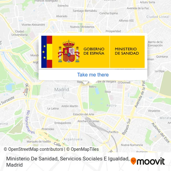 mapa Ministerio De Sanidad, Servicios Sociales E Igualdad