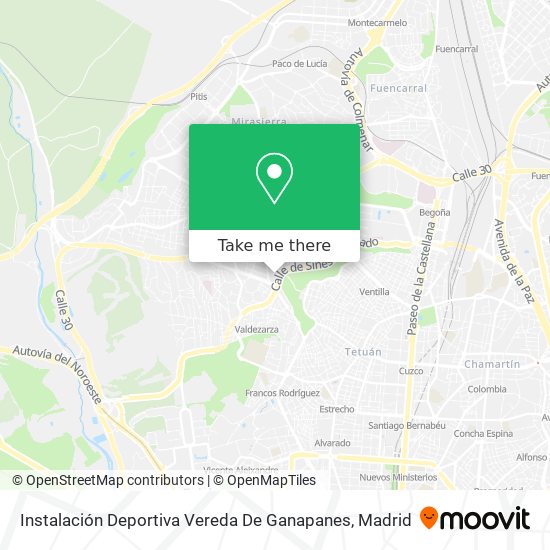 Instalación Deportiva Vereda De Ganapanes map