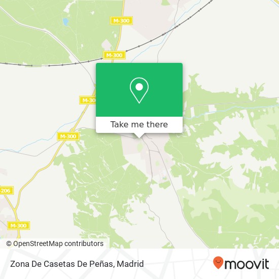 Zona De Casetas De Peñas map