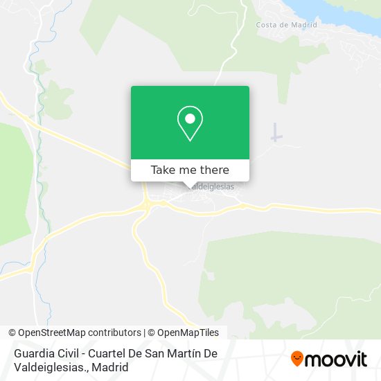 Guardia Civil - Cuartel De San Martín De Valdeiglesias. map