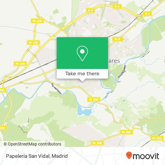 Papelería San Vidal map