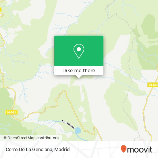mapa Cerro De La Genciana