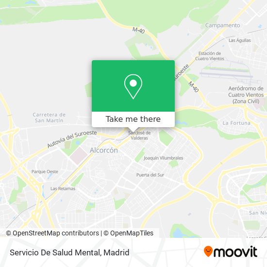 Servicio De Salud Mental map