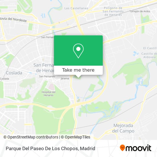 Parque Del Paseo De Los Chopos map