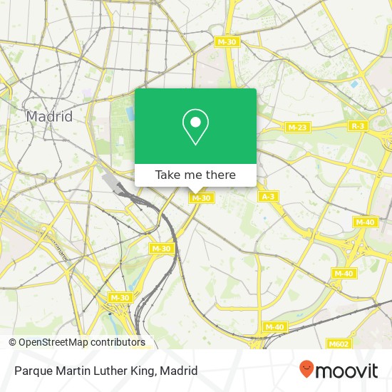 Parque Martin Luther King map