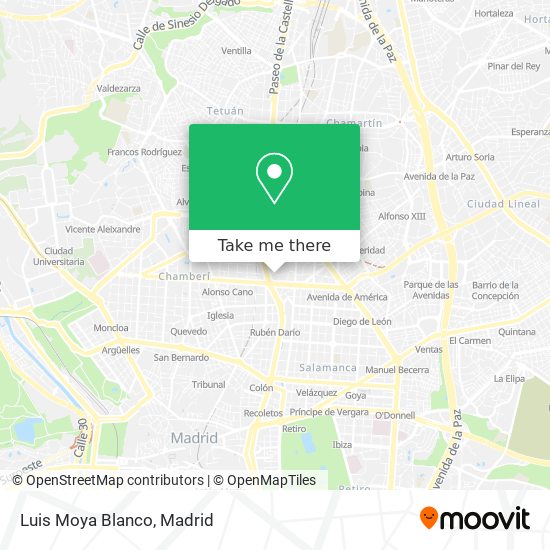 Luis Moya Blanco map