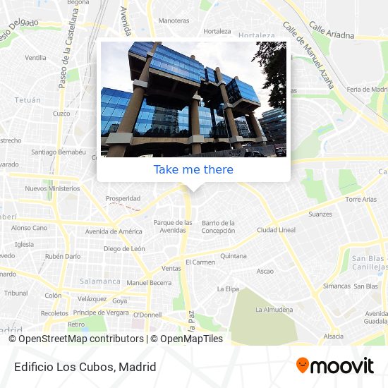 Edificio Los Cubos map