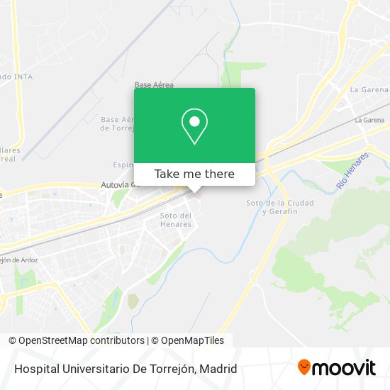 Hospital Universitario De Torrejón map
