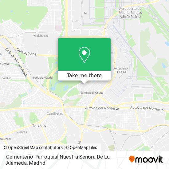 mapa Cementerio Parroquial Nuestra Señora De La Alameda