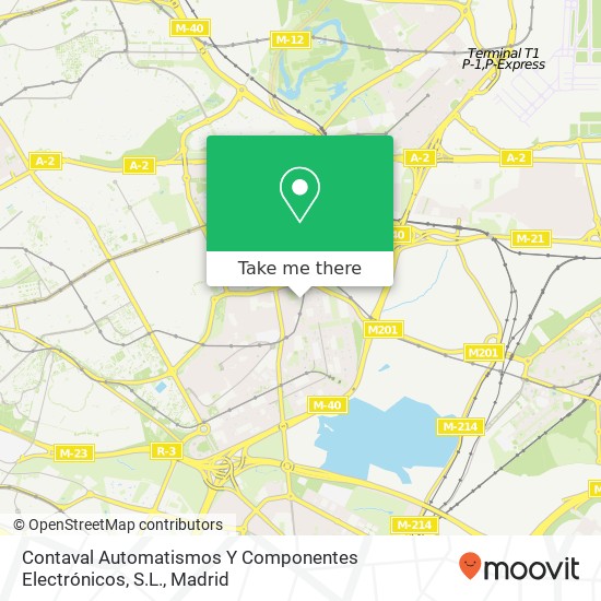 mapa Contaval Automatismos Y Componentes Electrónicos, S.L.