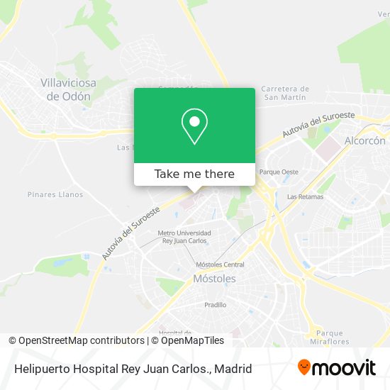 Helipuerto Hospital Rey Juan Carlos. map