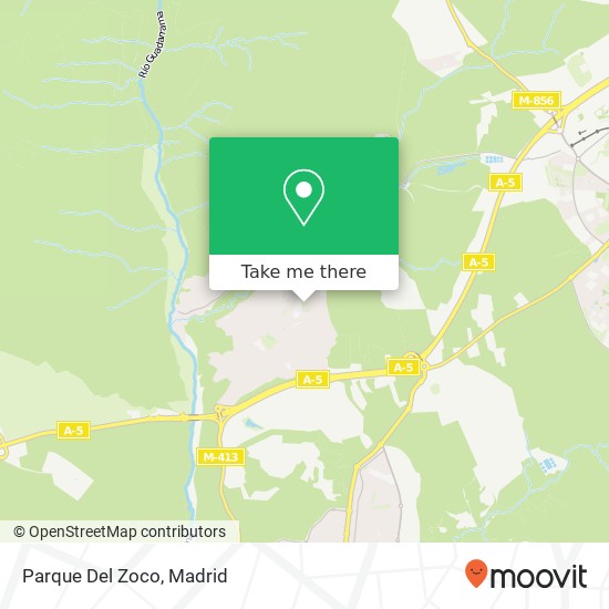 Parque Del Zoco map