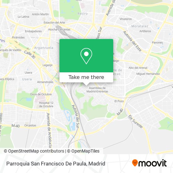 mapa Parroquia San Francisco De Paula