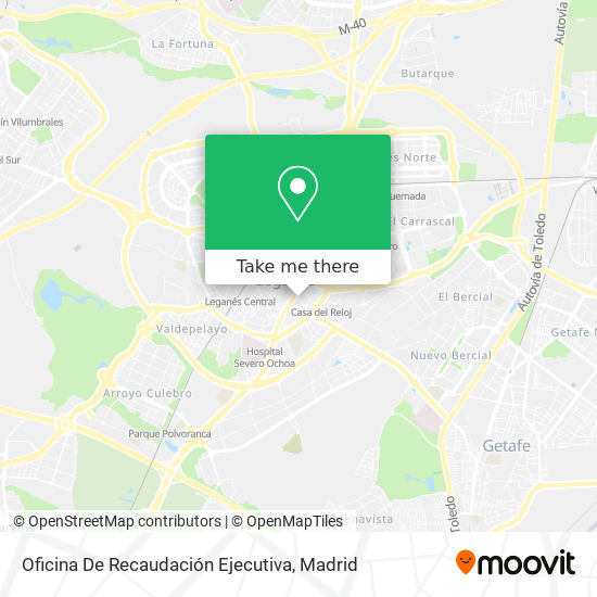 Oficina De Recaudación Ejecutiva map