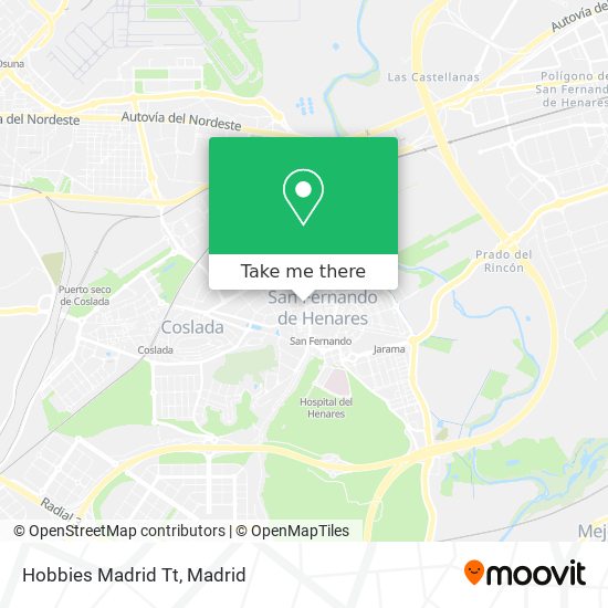 Hobbies Madrid Tt map