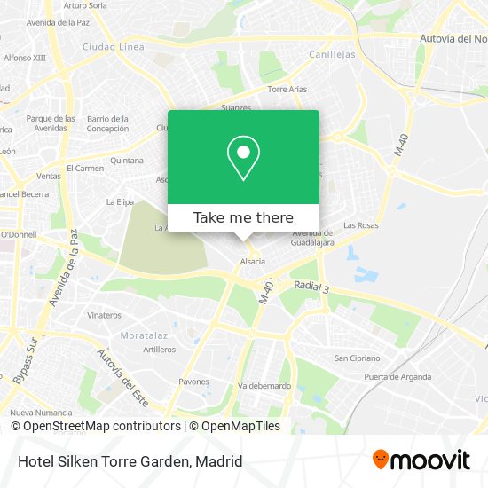 Hotel Silken Torre Garden map