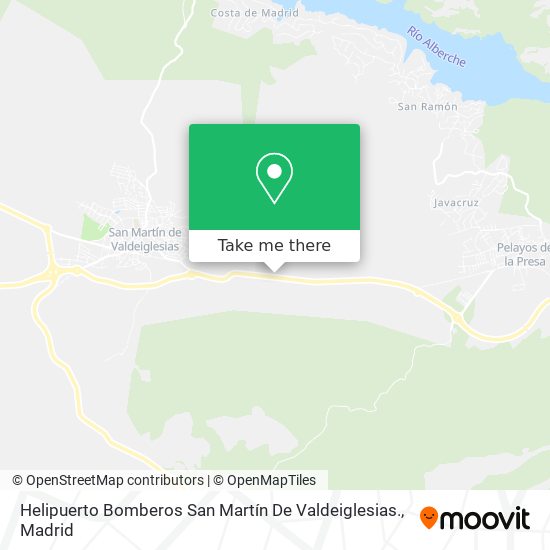 mapa Helipuerto Bomberos San Martín De Valdeiglesias.