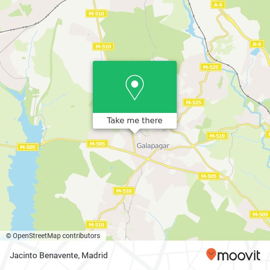 mapa Jacinto Benavente