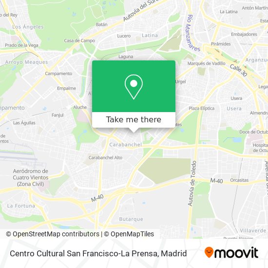mapa Centro Cultural San Francisco-La Prensa