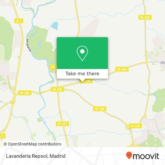 Lavandería Repsol map