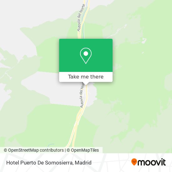 Hotel Puerto De Somosierra map