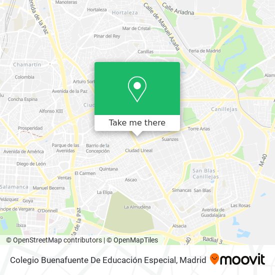 Colegio Buenafuente De Educación Especial map
