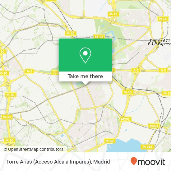 Torre Arias (Acceso Alcalá Impares) map