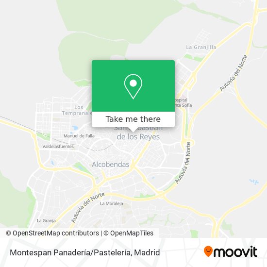 mapa Montespan Panadería/Pastelería