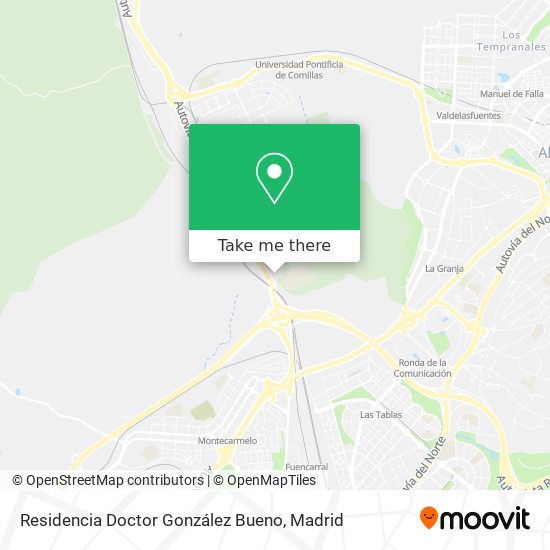 mapa Residencia Doctor González Bueno