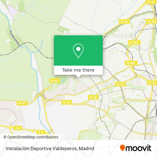 Instalación Deportiva Valdeyeros map