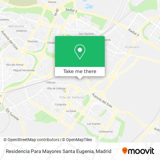 Residencia Para Mayores Santa Eugenia map