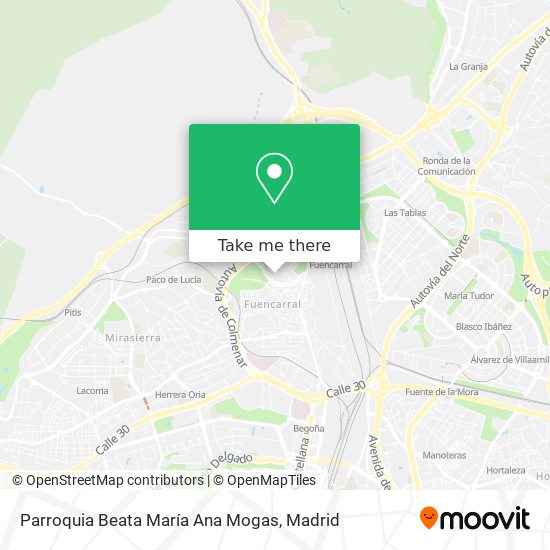 Parroquia Beata María Ana Mogas map