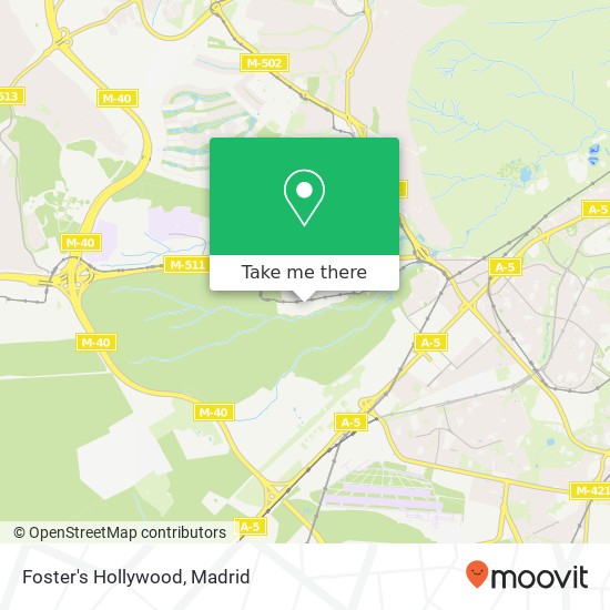 mapa Foster's Hollywood