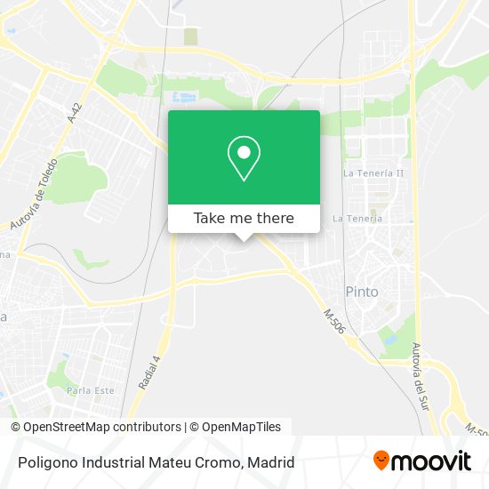 Poligono Industrial Mateu Cromo map