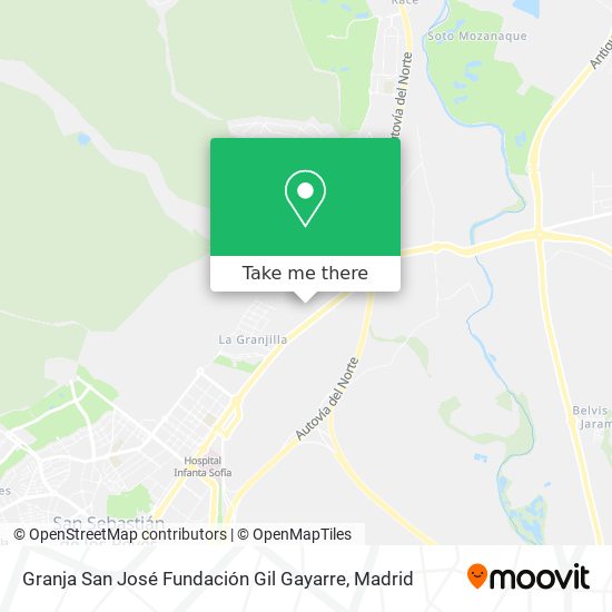 Granja San José Fundación Gil Gayarre map