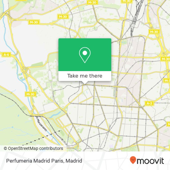 mapa Perfumeria Madrid Paris