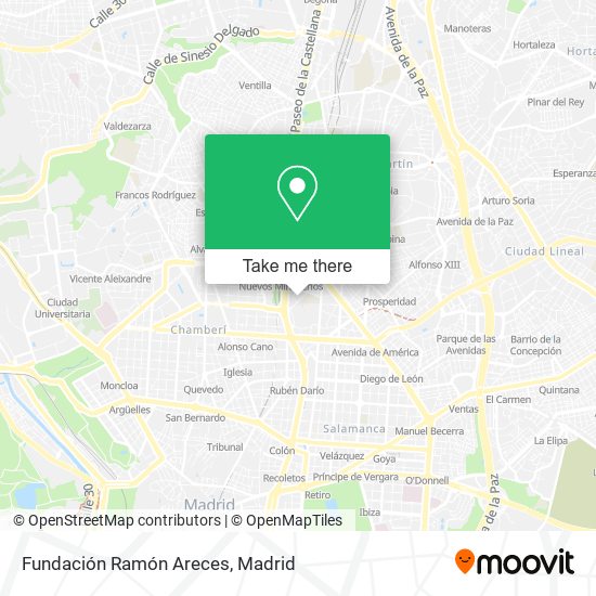 mapa Fundación Ramón Areces