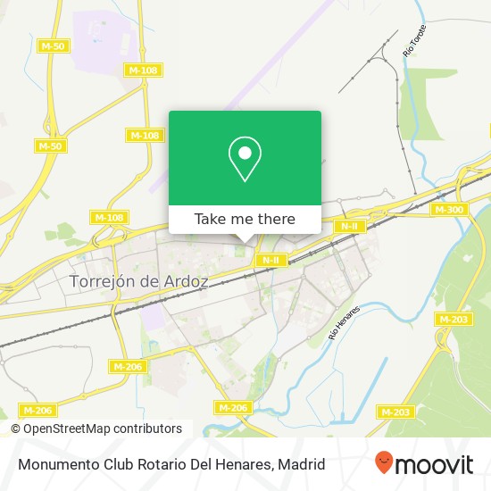 Monumento Club Rotario Del Henares map