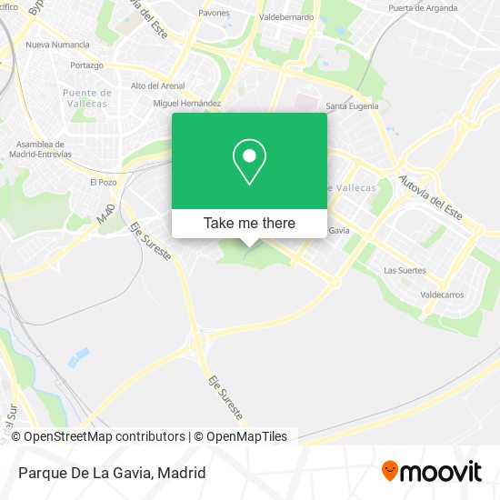 Parque De La Gavia map