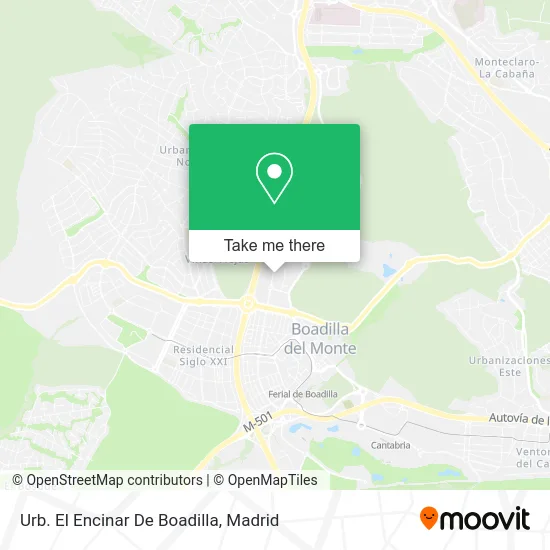 Urb. El Encinar De Boadilla map