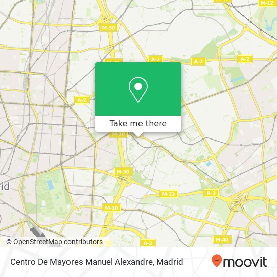 mapa Centro De Mayores Manuel Alexandre